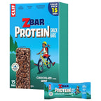 Zbar Protein - Chocolate Flavored Mint - Crispy Snack Bars - Made with Organic Oats - Non-GMO - 5g Protein - Gluten Free Protein Bars (15 Pack)