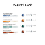 Nespresso Capsules Original Line, Morning Lungo Blends Variety Pack, Mild to Medium to Dark Roast Coffee, 50-Count Coffee Pods
