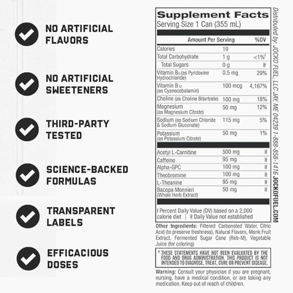 Jocko GO Energy Drink (Afterburner Orange) - Keto, Vitamin B12, Vitamin B6, Electrolytes, L Theanine, Magnesium- Energy Boost, Sugar Free Nootropic Monk Fruit Blend - 12 Pack