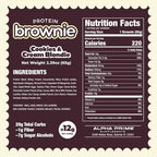 Prime Bites Protein Brownie from Alpha Prime Supplements | High Protein, Collagen Fortified Low Sugar Treat | Delicious Snack | 12 Bars per Box (Variety Pack)