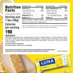 LUNA Bar - LemonZest Flavor - Gluten Free Snack Bars - Non-GMO - Protein Bars - Made with Organic Oats - Value Pack (12 Pack)