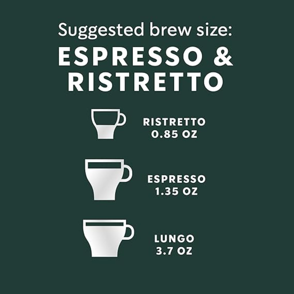 Starbucks by Nespresso Original Line Dark Roast Espresso, 50-count Espresso Pods