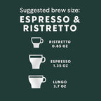 Starbucks by Nespresso Original Line Dark Roast Espresso, 50-count Espresso Pods